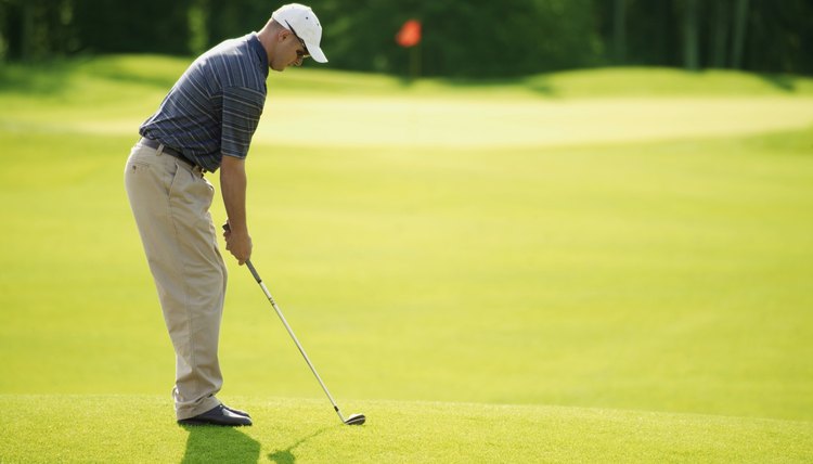 Chipping onto the green