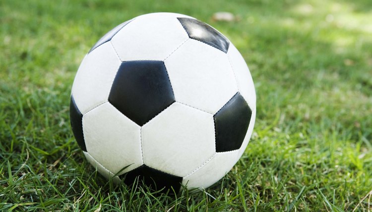 Soccer ball on grass