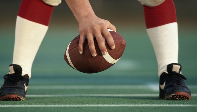 Football player with ball