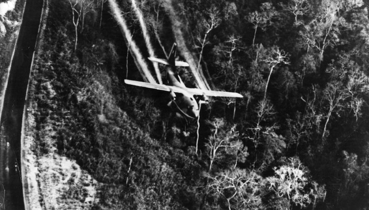 Spray booms allowed C-123s to spray defoliants in Vietnam.