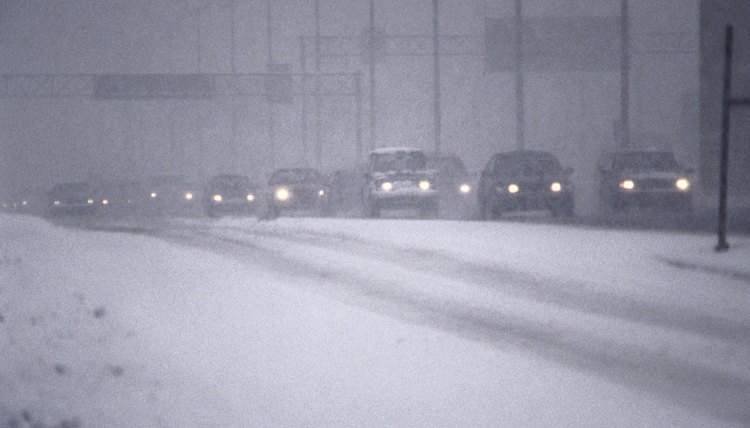 Salt trucks are common sights on northern roads in the winter.