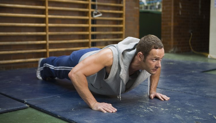 Man doing pushups