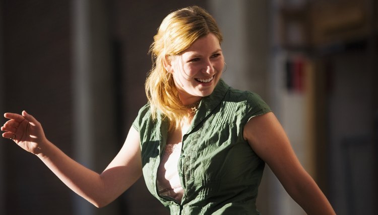Woman smiling