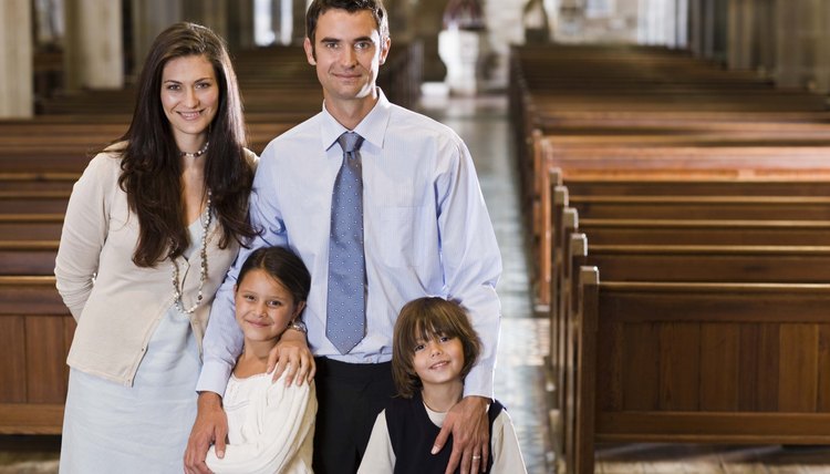 Mormon children are baptized at 8 years old in a simple ceremony attended by friends and family.