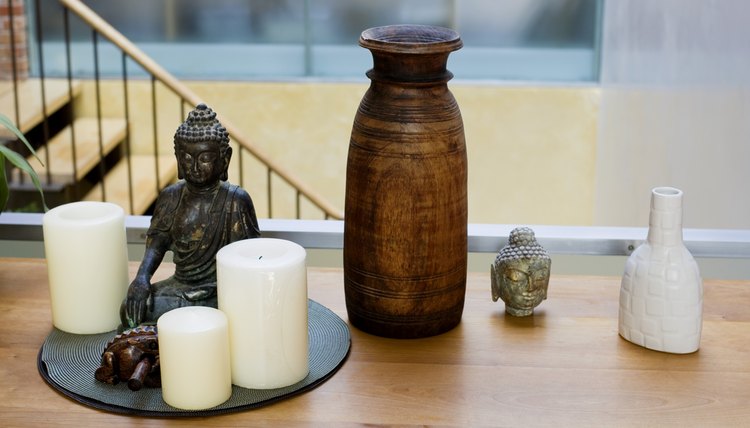 A statue of Buddha may decorate a home.