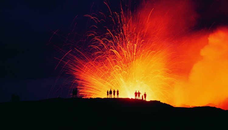 Large scale eruptions can create a