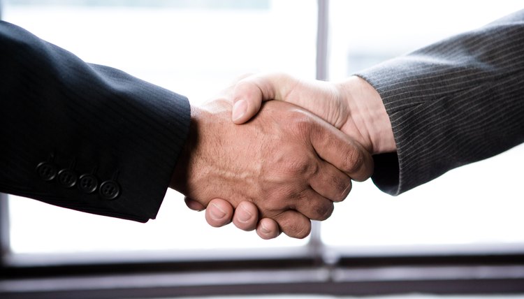 Businessmen handshake