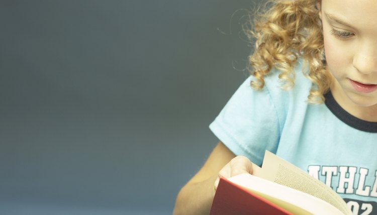 Children often use phonics to sound out words in a book.