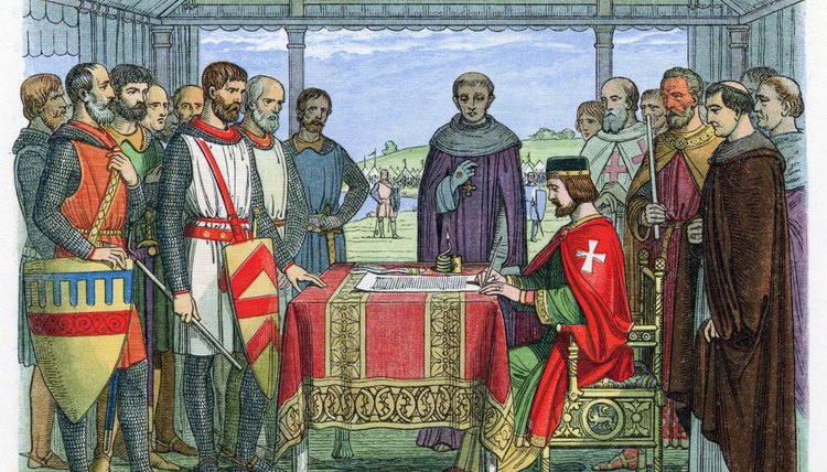 King John signed the Magna Carta in 1215.
