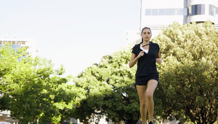 Urban residents often exercise in public parks.