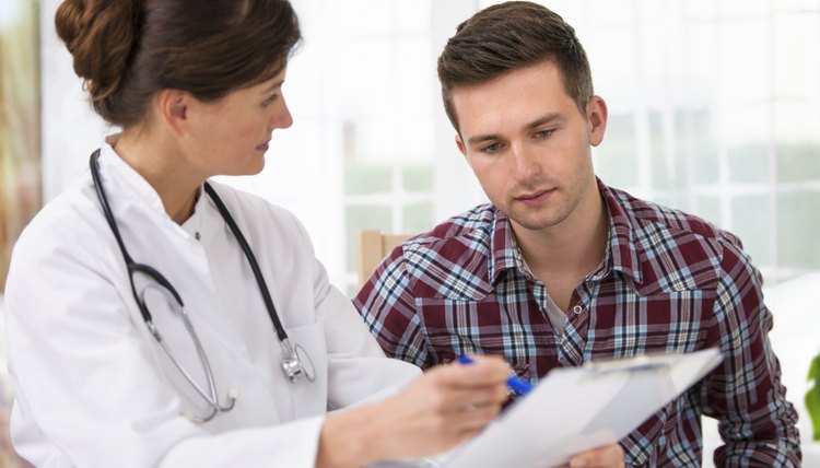 doctor with male patient