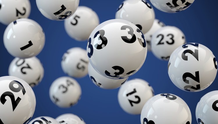 Flying lottery balls