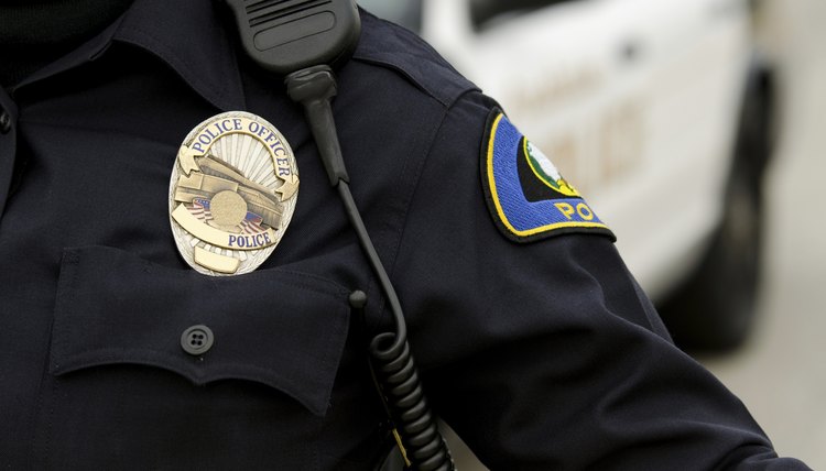 Officer's uniform close up.