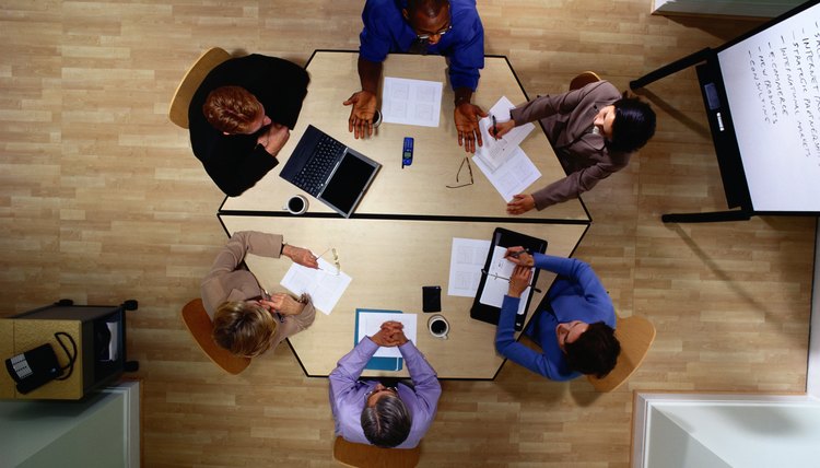 People are having a business discussion.
