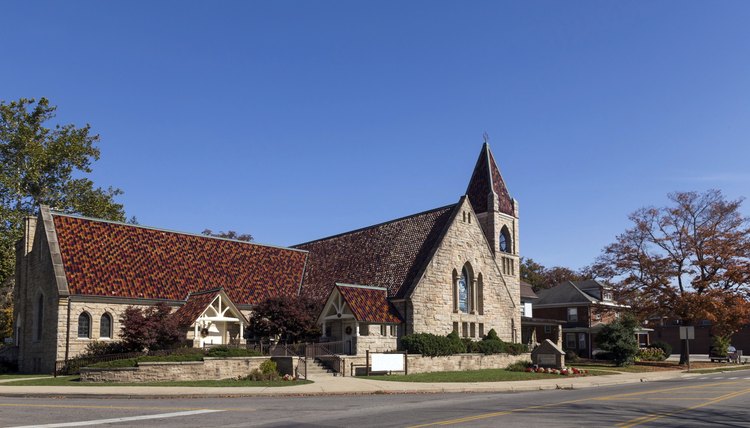 Exterior of church building.