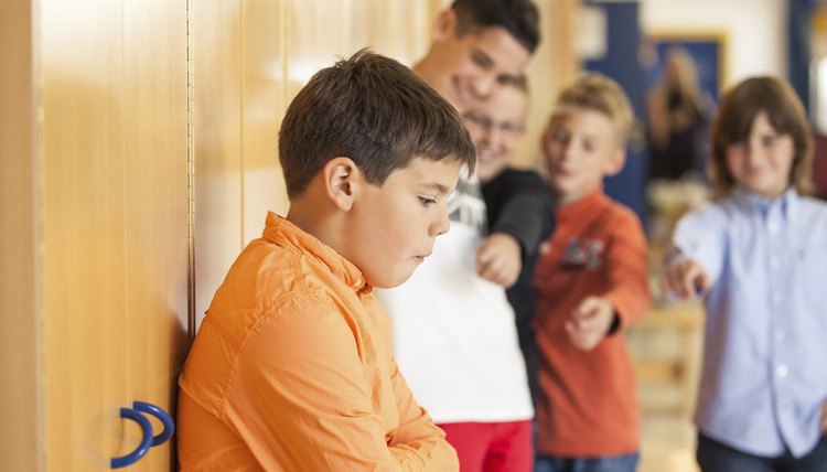 Some children bully to fit in at school.