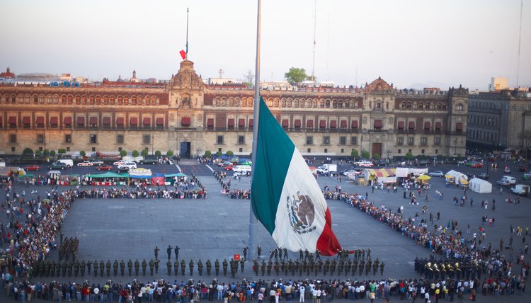 The mexican flag.