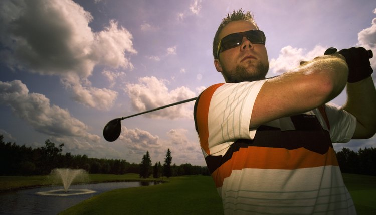 Portrait of young male golfer