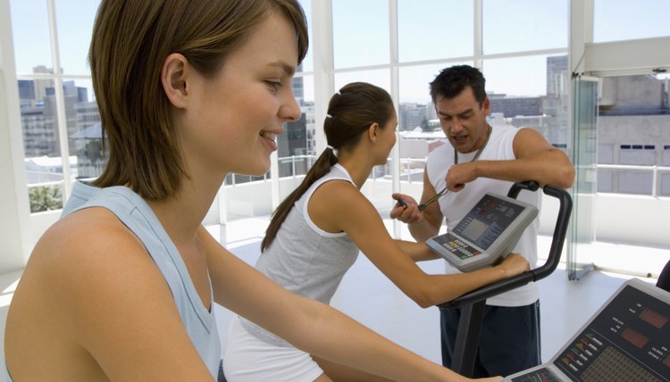 Woman in exercise class