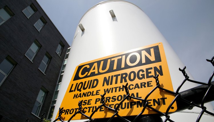 Nitrogen can be converted from gas to liquid through changes in temperature and pressure.