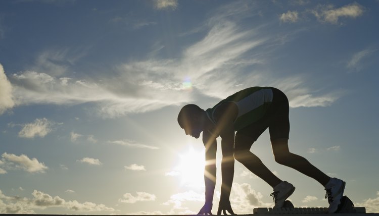 Runner at sunset