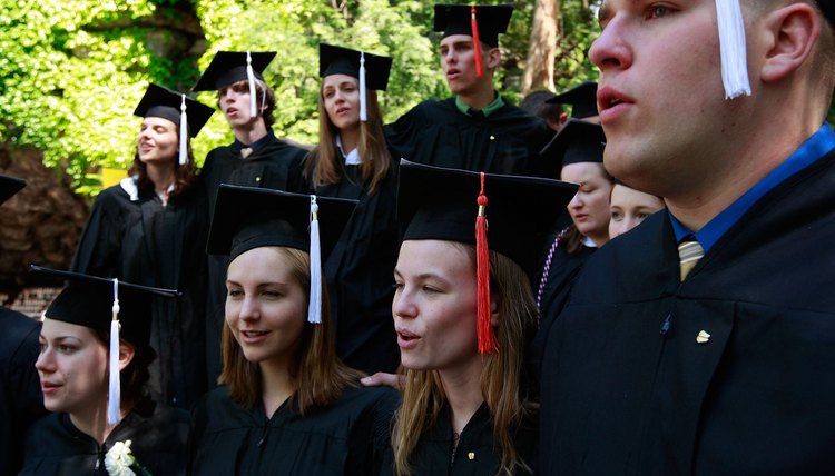 Students at Notre Dame, home of the