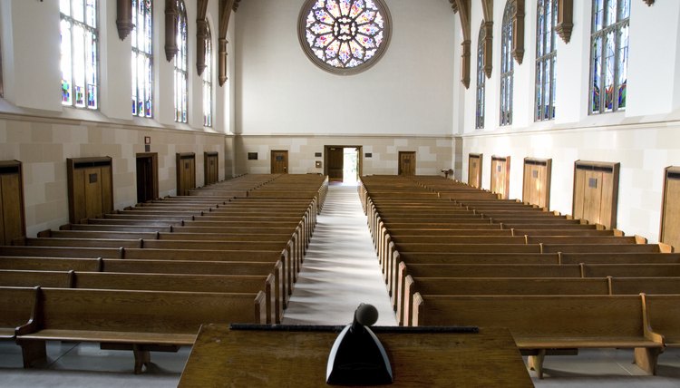Interior of church