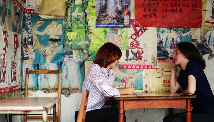 Travelers speaking english