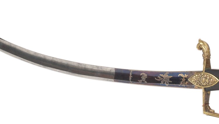 Vintage curved sword