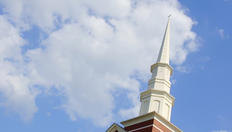 A church steeple.