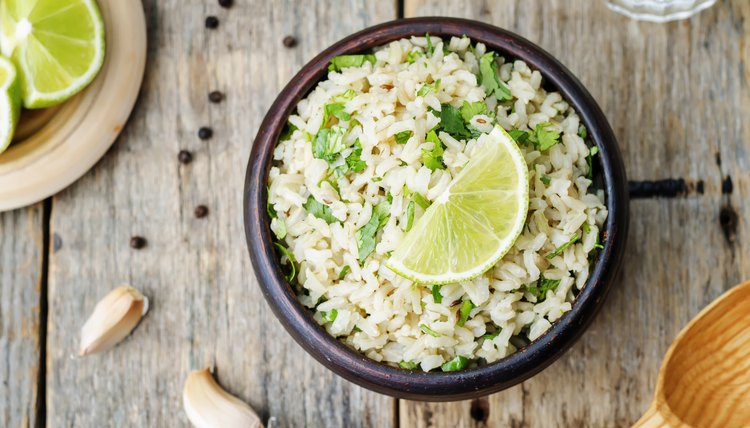 cilantro lime garlic brown rice