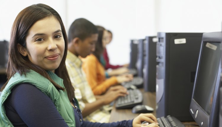 Students should learn how to create spreadsheets and slide shows for future work functions.