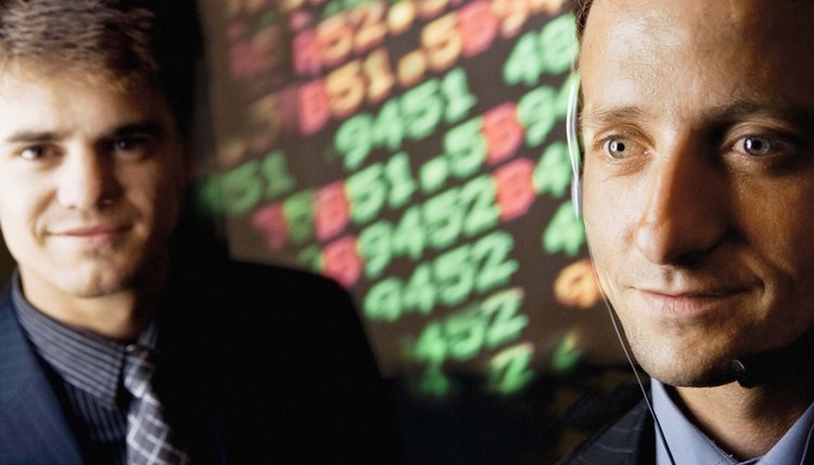 Stock market businessmen