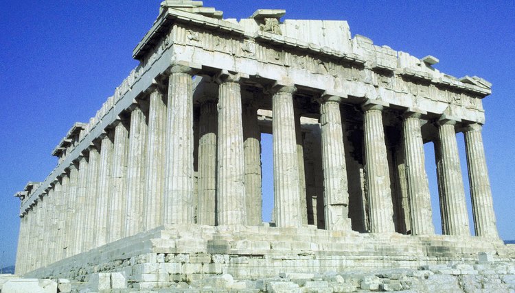 Ancient Greek religious ceremonies often took place outdoors.