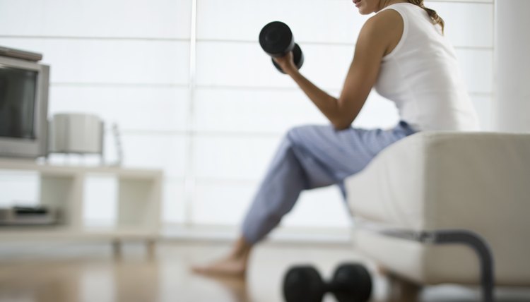 Woman Lifting Weights