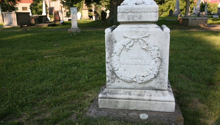 After visiting a grave, it's customary to place a pebble on the headstone.