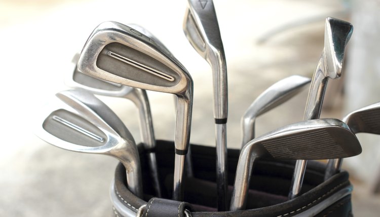 There are many different golf clubs for different types of swings and distances.