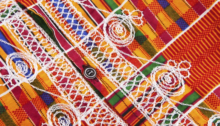 Kente cloth is a traditional choice for making a dashiki.