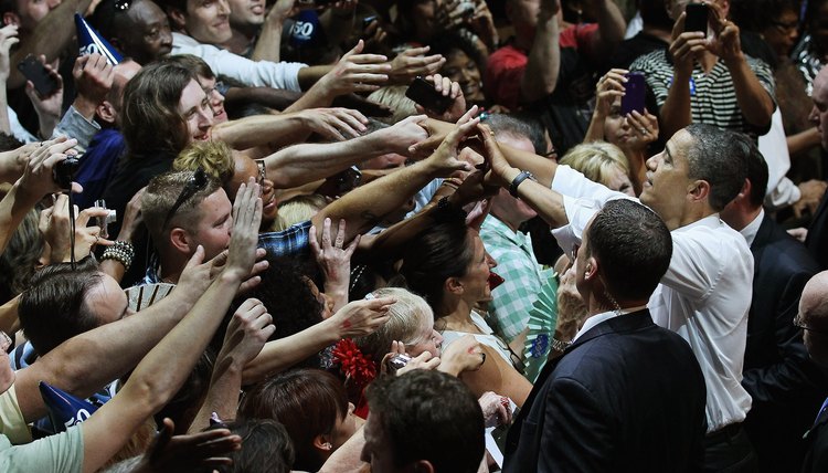 Attend one of the president's campaign events for the chance to meet him.