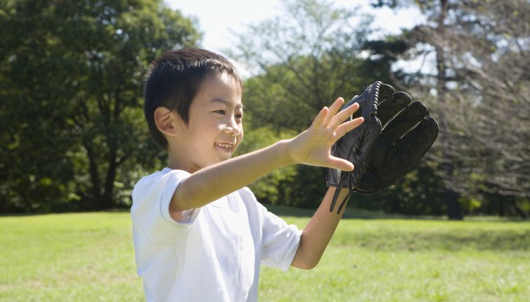 Boy Wearing Glove