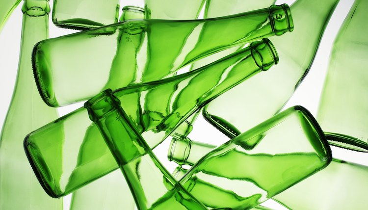 Discarded bottles begin their long road to decomposition.