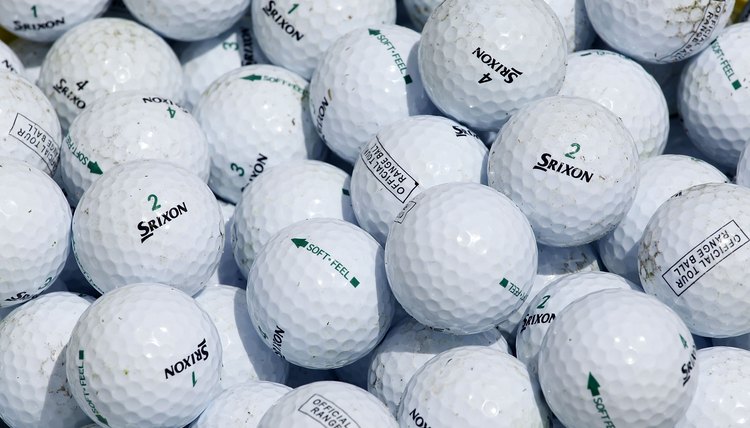 Golf balls have evolved from the days of old featheries.