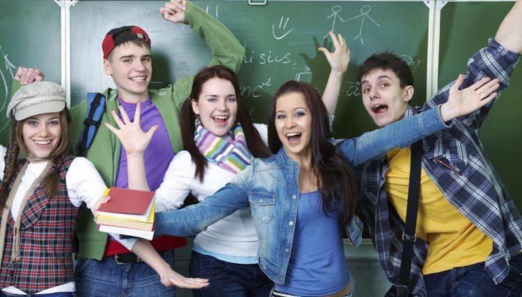 A group of teenagers.