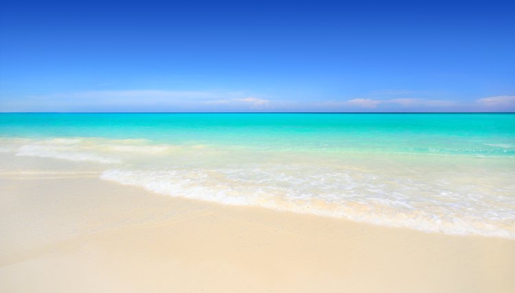 A tropical Jamaican beach.