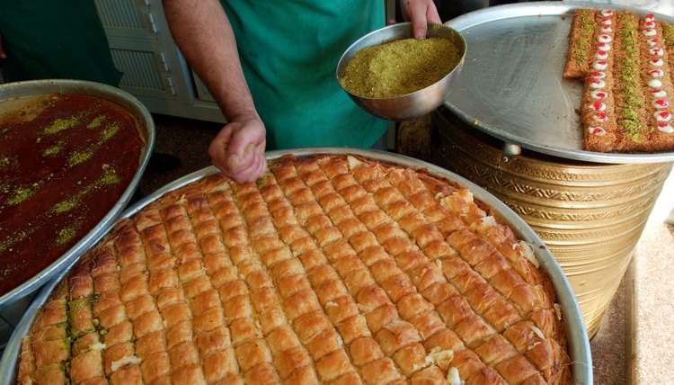 Pastries such as baklava and halvah are common desserts baked for Muslim funerals.