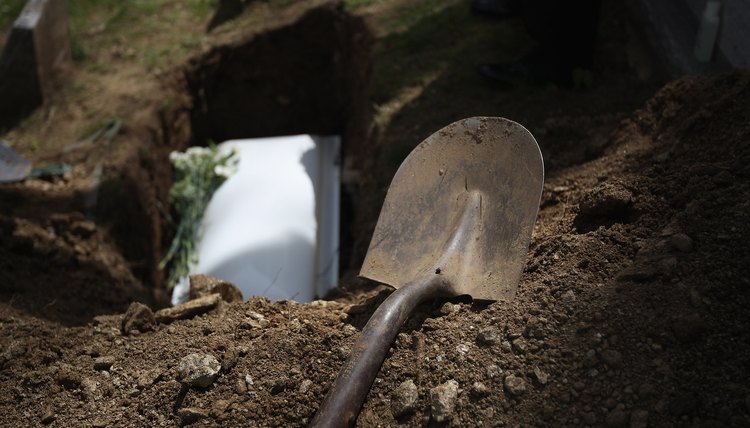 Creating a homemade casket for a pet is part of the grieving process.