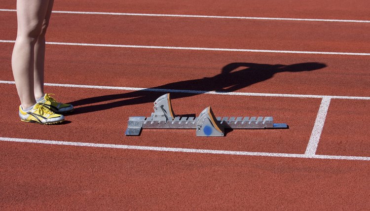 Synthetic track deals running shoes