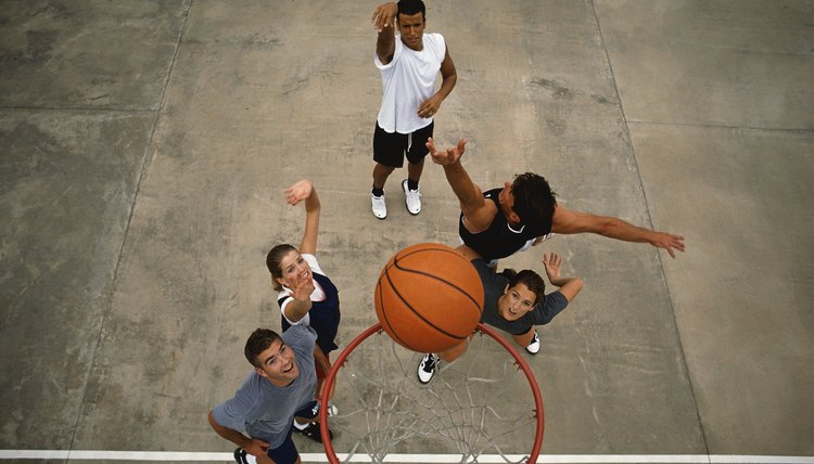 Friends Playing Basketball