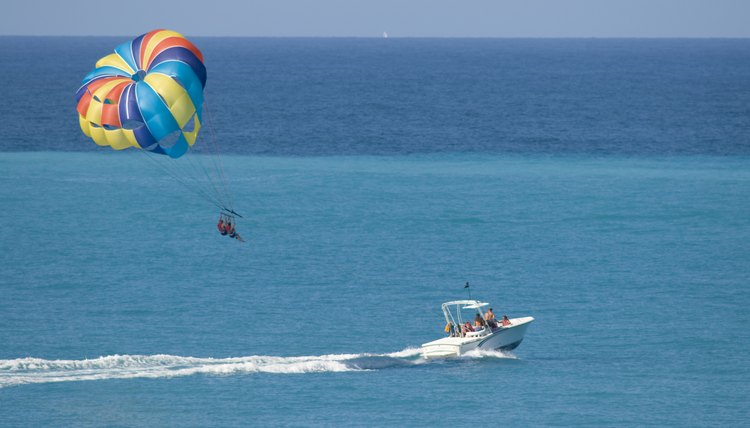 Parasailing on vacation