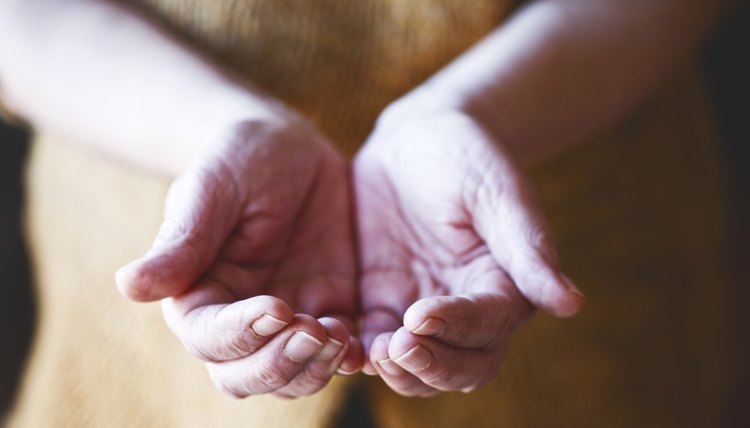 Hands praying to God
